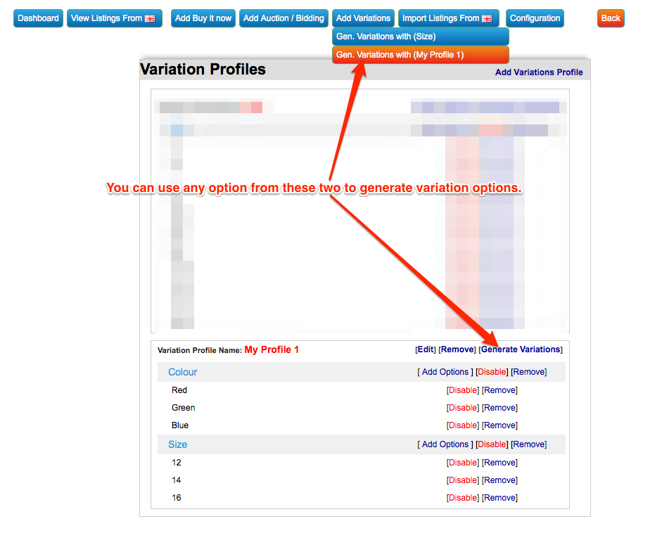 generate variations generate variations