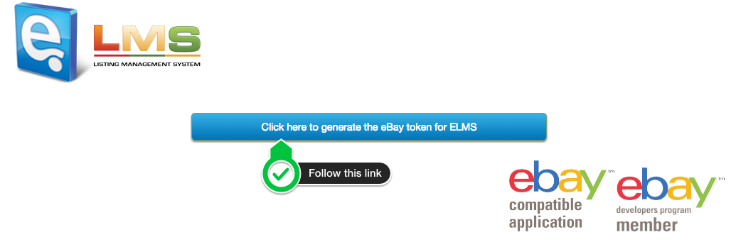 Generate eBay token for ELMS